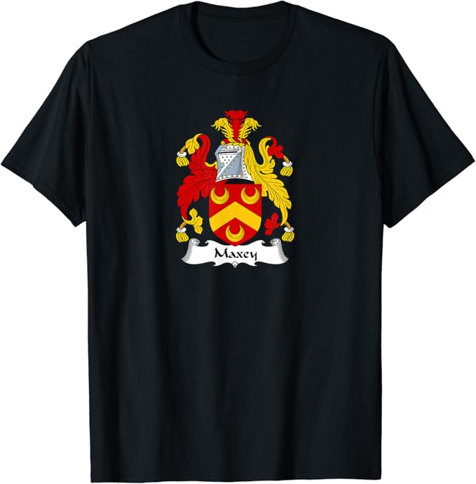 Maxey Coat of Arms Family Crest Shirt Clothing, Shoes